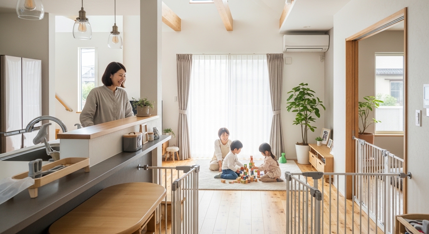 子育てしやすい施工事例の特徴とは？視線と距離で決まる安心な間取り設計