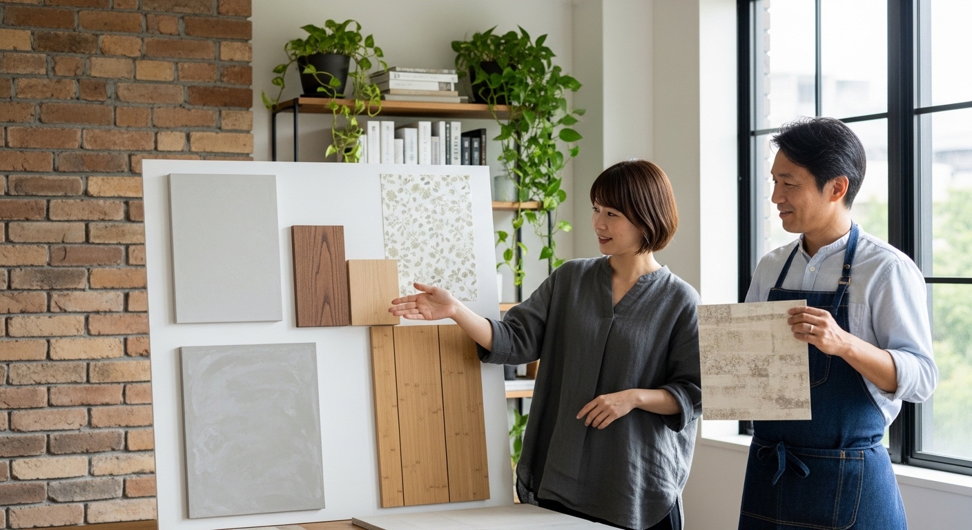 壁材の素材比較で重要なポイントとは？デザインとメンテ性のバランス