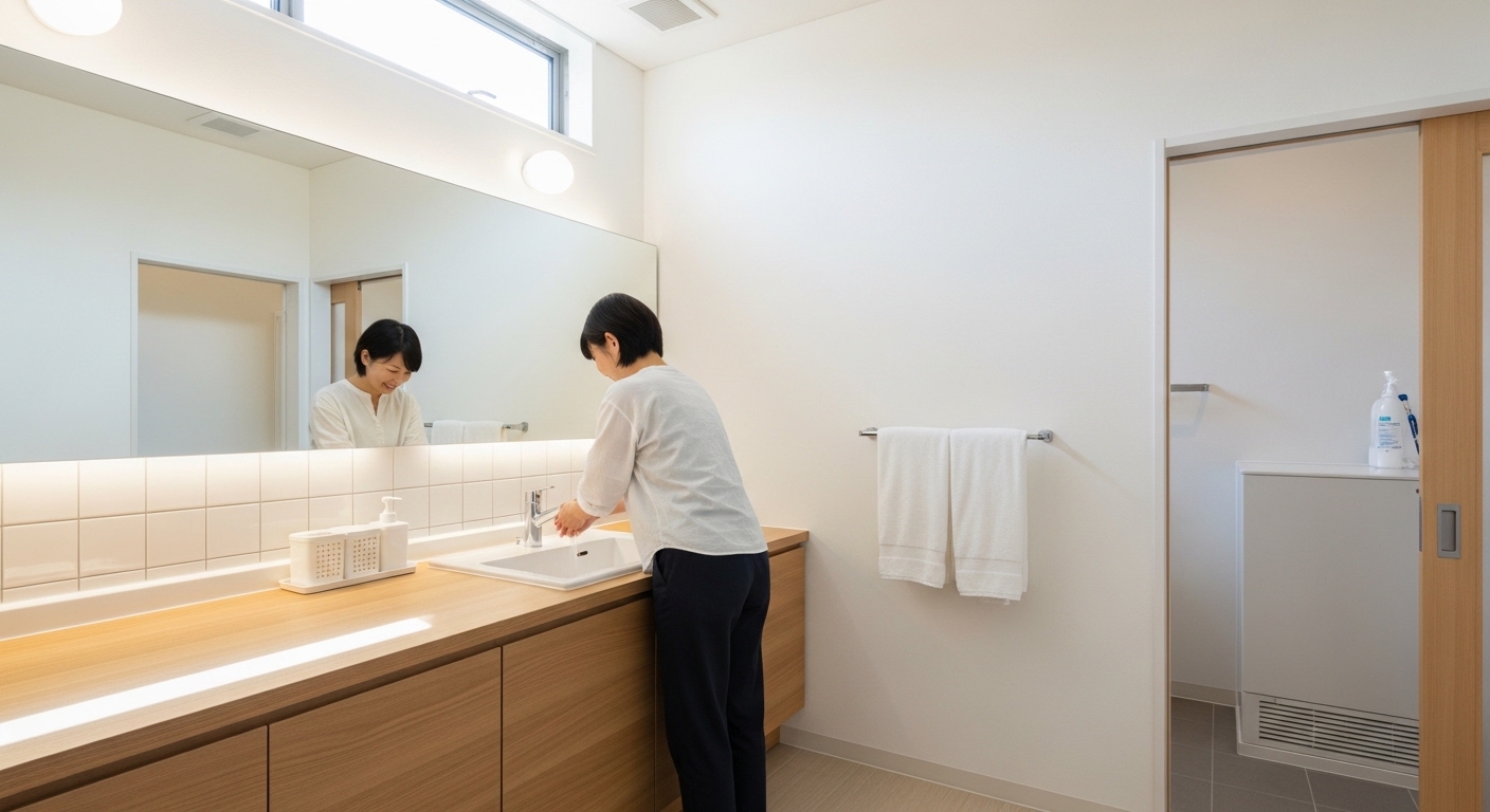 洗面所と脱衣所は分けるべき？使いやすさと家族構成で考える設計術