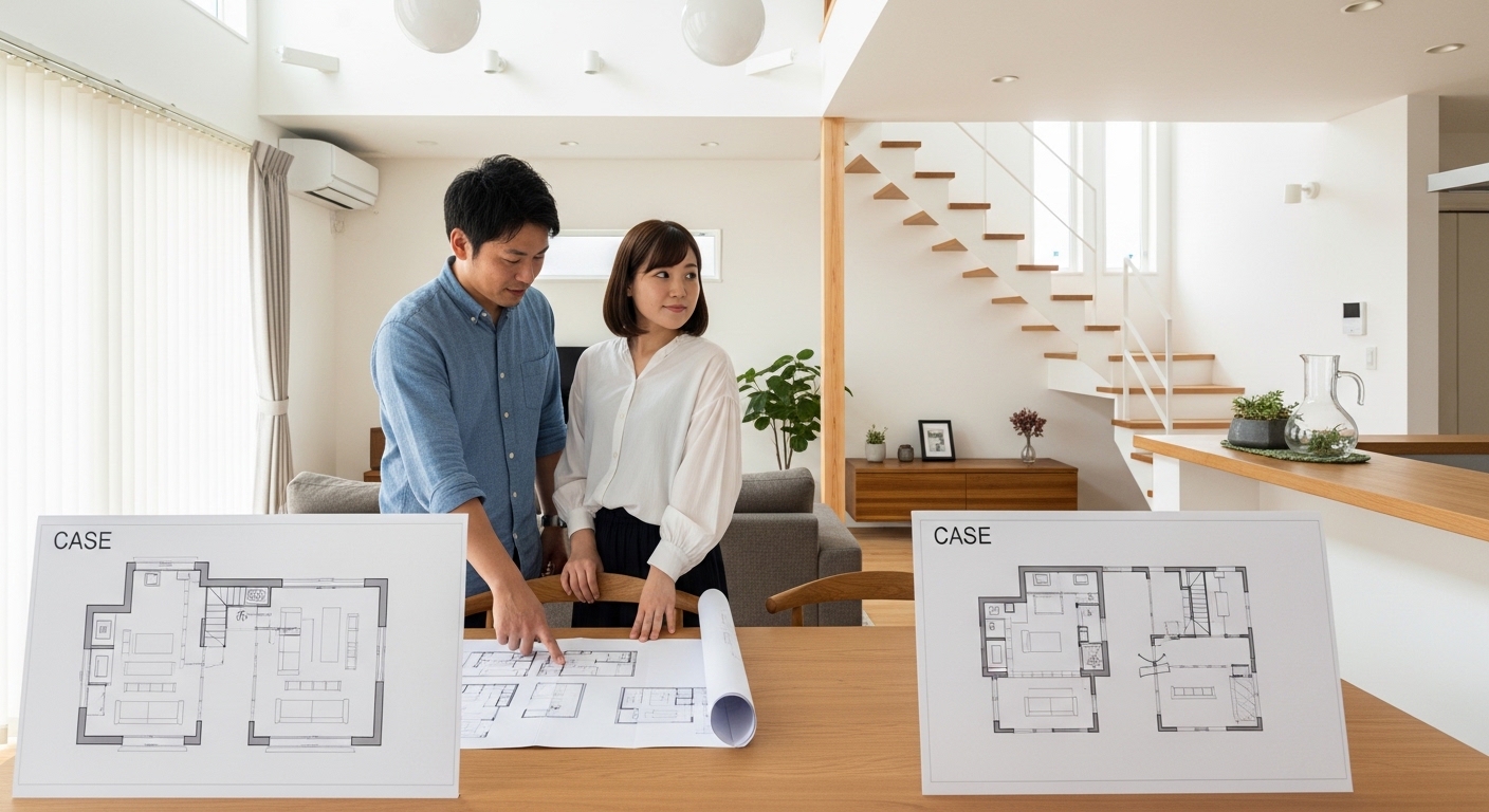 二階建ての施工事例を比較するポイントとは？動線と階段配置で差が出る理由